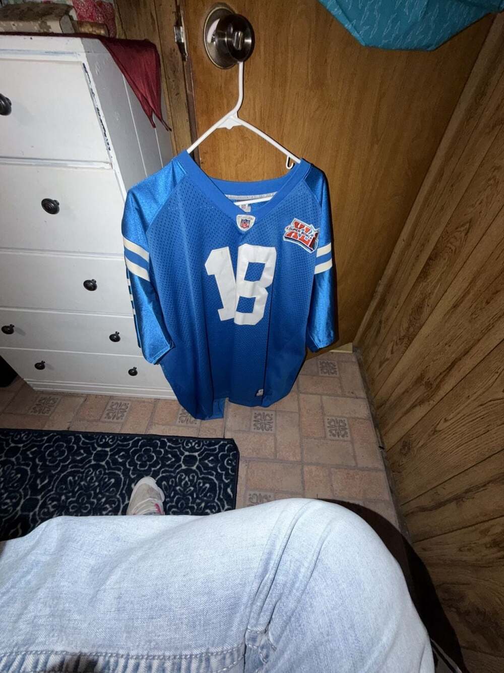 Reebok Indianapolis Colts Peyton Manning #18 Super Bowl XLI Jersey